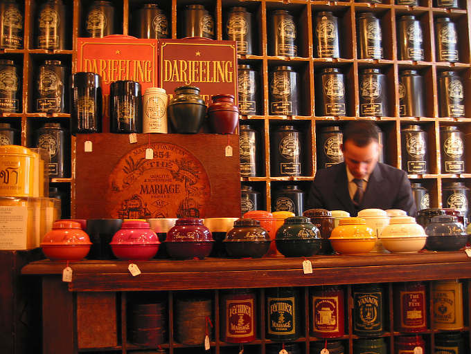 Mariage Freres tea shop on Rue du Bourg Tibourg in Le Marais in Paris Stock  Photo - Alamy