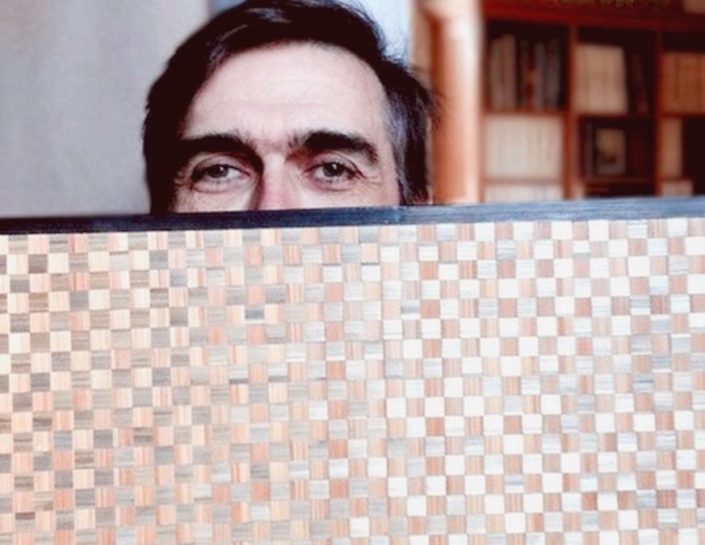 PORTRAIT LAURENT LEVEQUE Marqueterie de paille Décoration