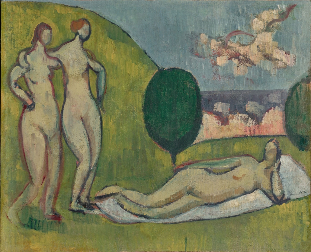 Emile Bernard Nus dans un paysage, 1887